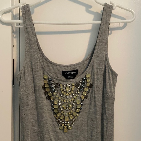 Excellent condition Bebe dress. Worn 3x. Needs a steam to get the wrinkles out. - Picture 3 of 4